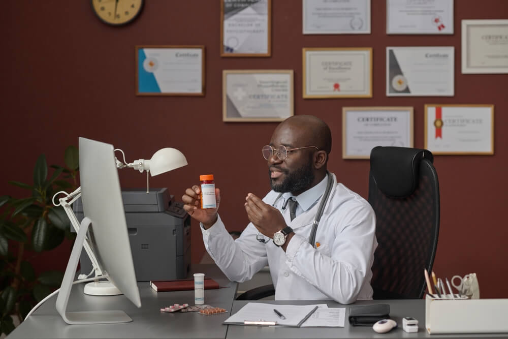 Remote healthcare professionals assisting through remote staffing