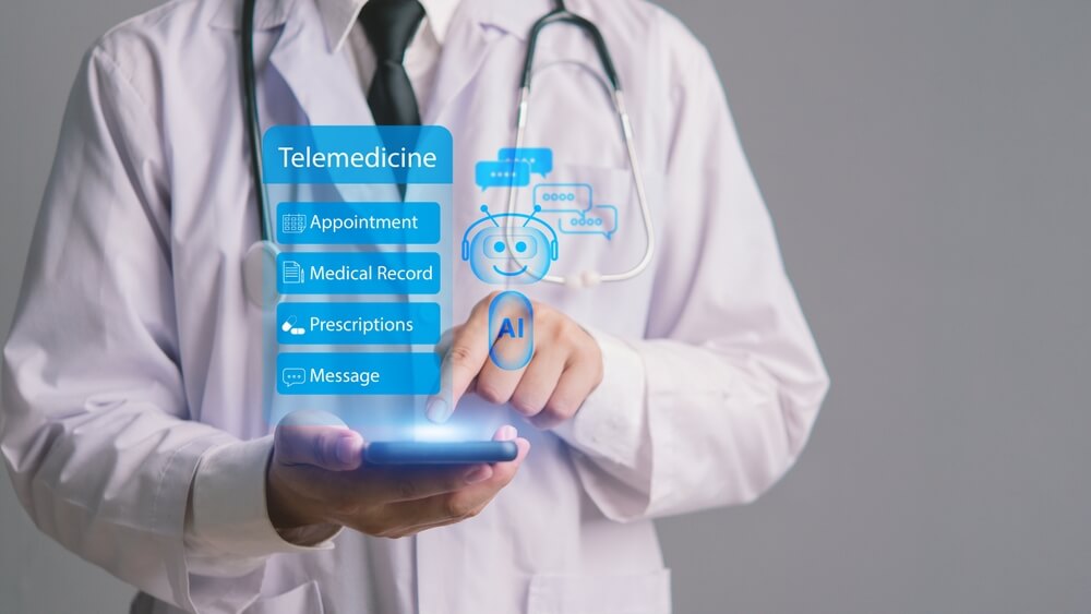 Virtual medical assistant following up on his daily tasks assigned to him