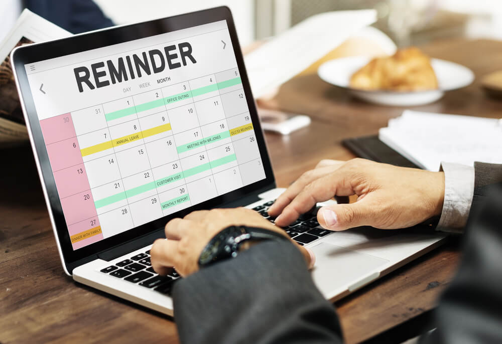 Virtual scheduler organizing appointments and managing calendars for a healthcare practice