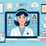 illustration Healthcare team benefiting from virtual billing assistant with improved revenue and reduced workload