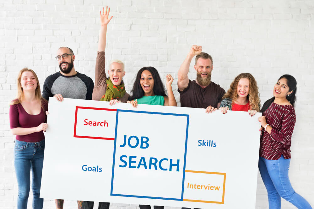 Candidates happy as Recruiter connecting candidate with employer through professional network
