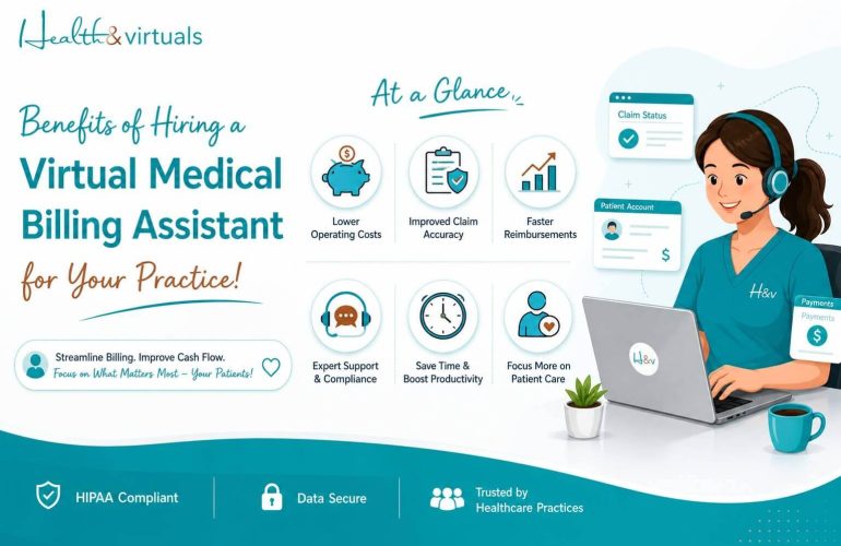 illustration of Benefits of Hiring a Virtual Medical Billing Assistant for Your Practice!