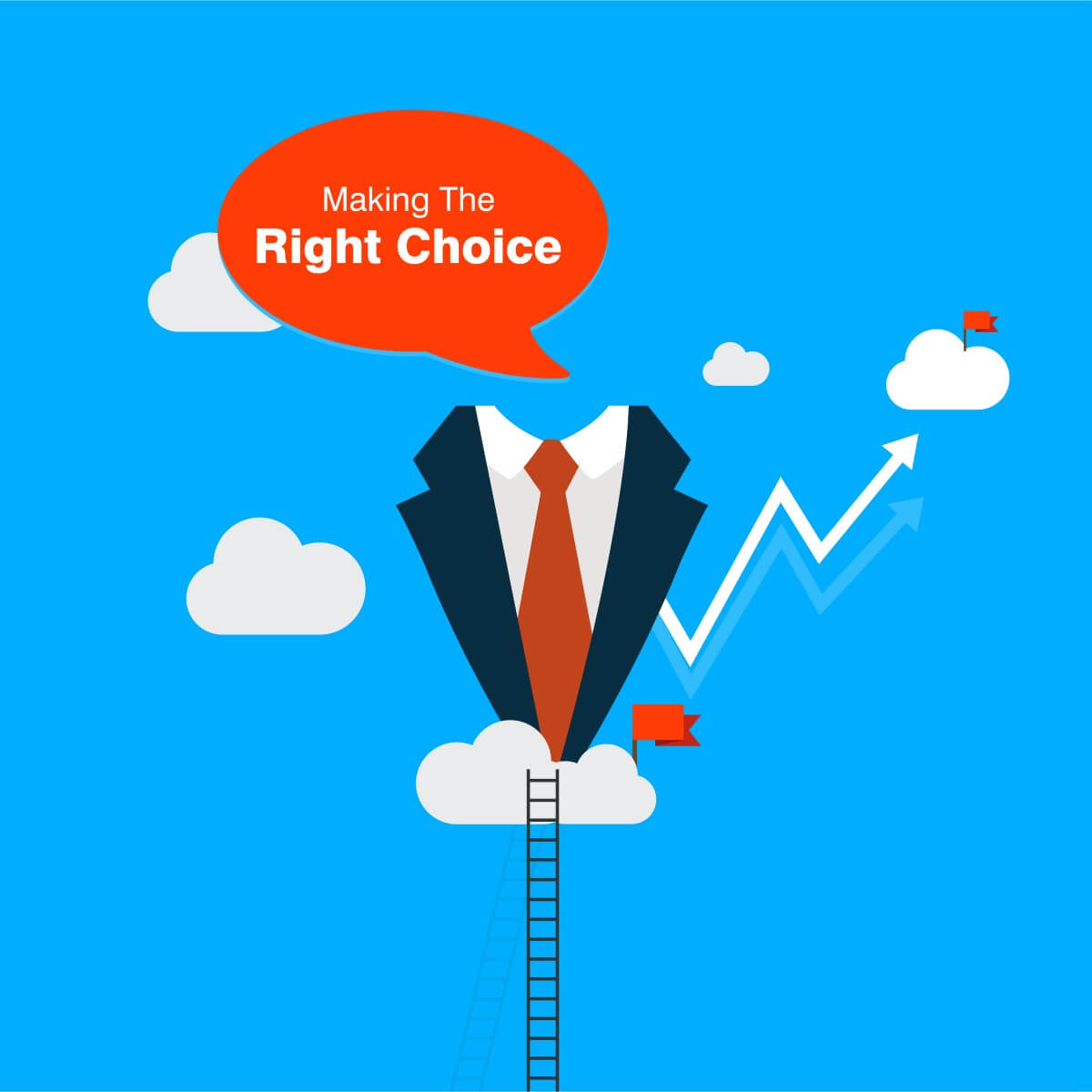 illustration about "making the right choice" for your business, SDR vs BDR?