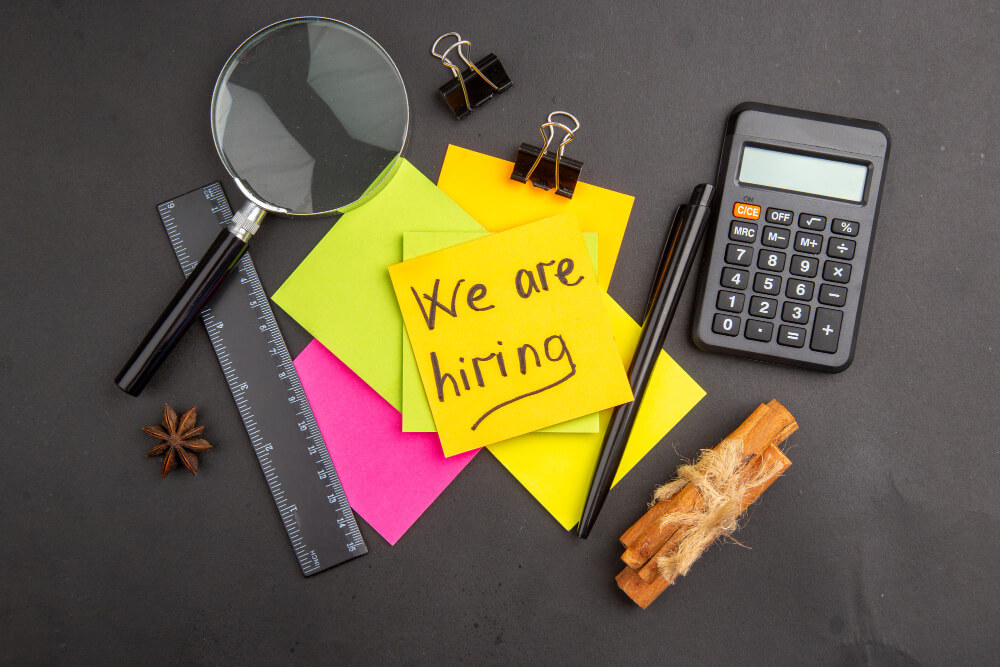 concept image og a company saying we are hiring