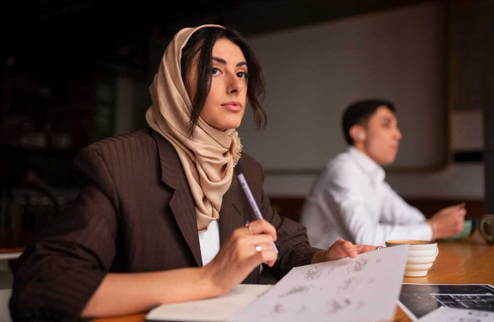 Legal assistant organizing documents, scheduling appointments, and managing administrative tasks in a law firm office